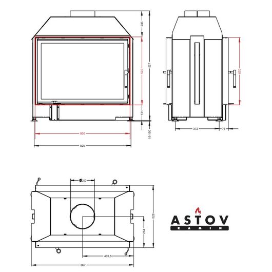 Топка Астов (Astov) ПТ 800, изображение 2